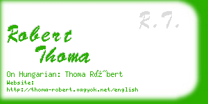 robert thoma business card